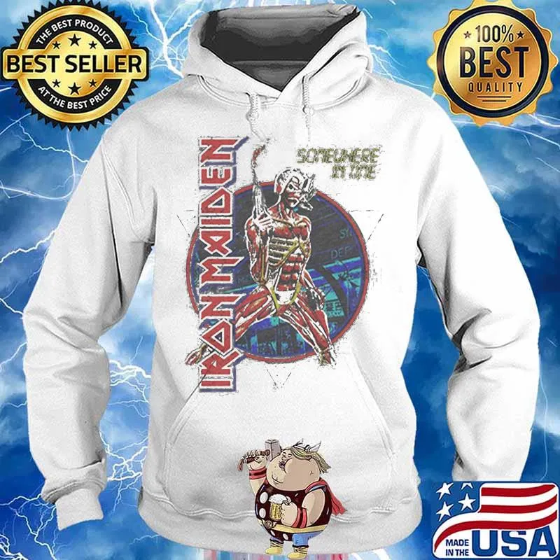 Iron Maiden 'Trooper Vintage Circle' Shirt Hoodie