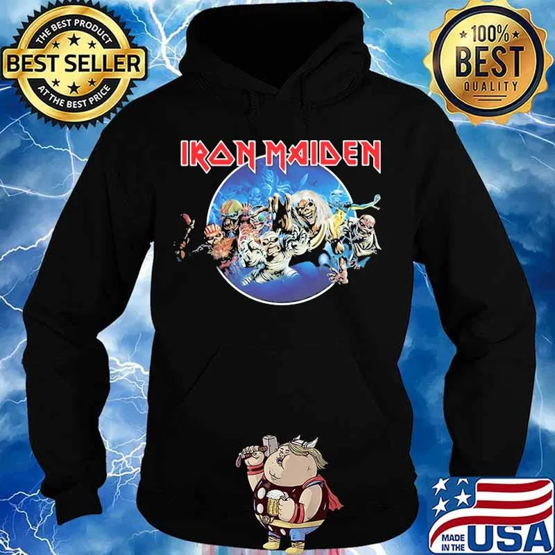 Iron Maiden 'Wasted Years Circle' Shirt Hoodie