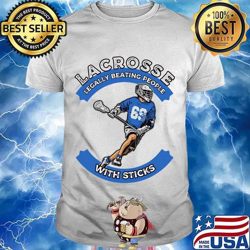 Lacrosse Legally Beating People With Sticks Player Golf Ball Shirt
