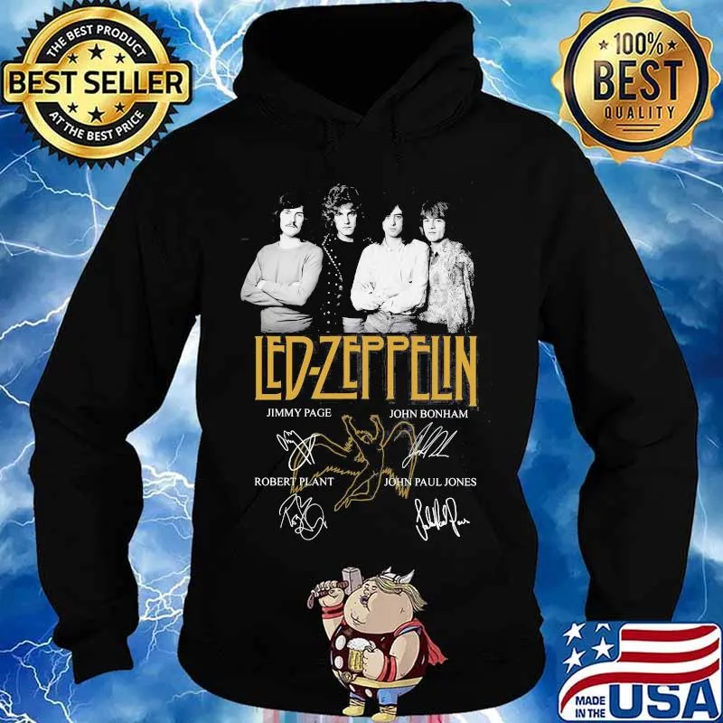 Led Zeppflin Band Music Player Team Signature Shirt Hoodie