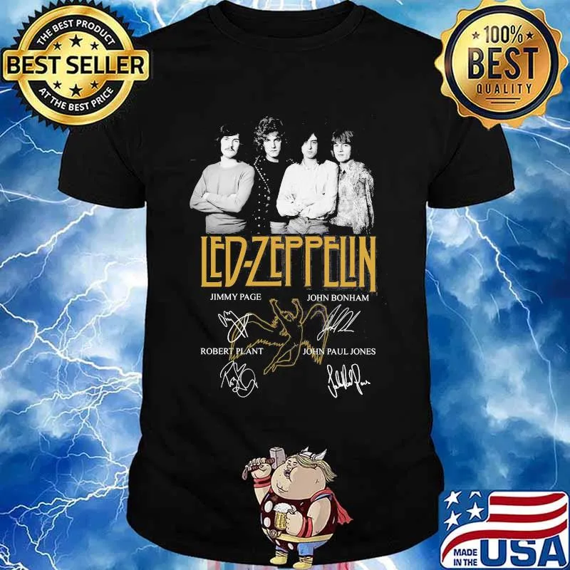 Led Zeppflin Band Music Player Team Signature Shirt
