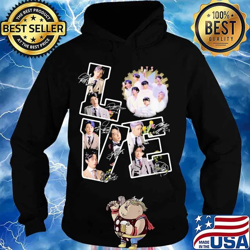 Love Bts Band Music Signature Shirt Hoodie