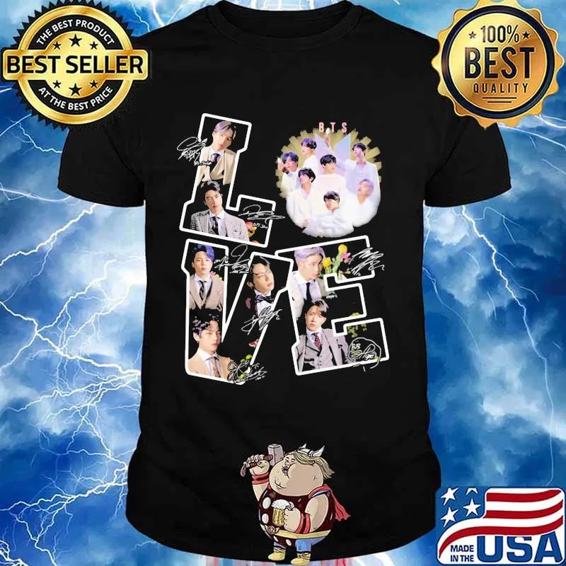 Love Bts Band Music Signature Shirt