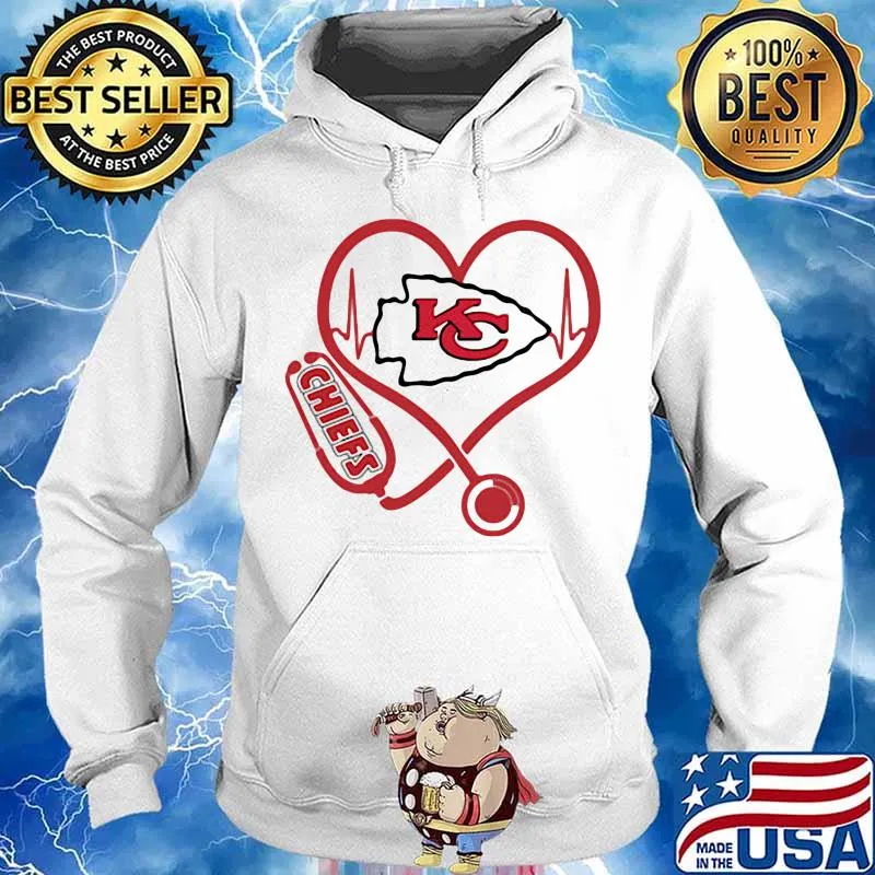Love Chiefs Heart Beat Medical Shirt Hoodie