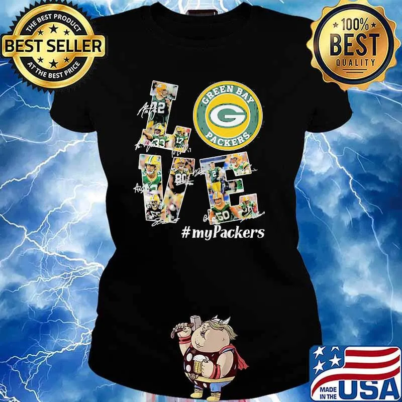 Love Green Bay Packers Signature Shirt Ladies tee