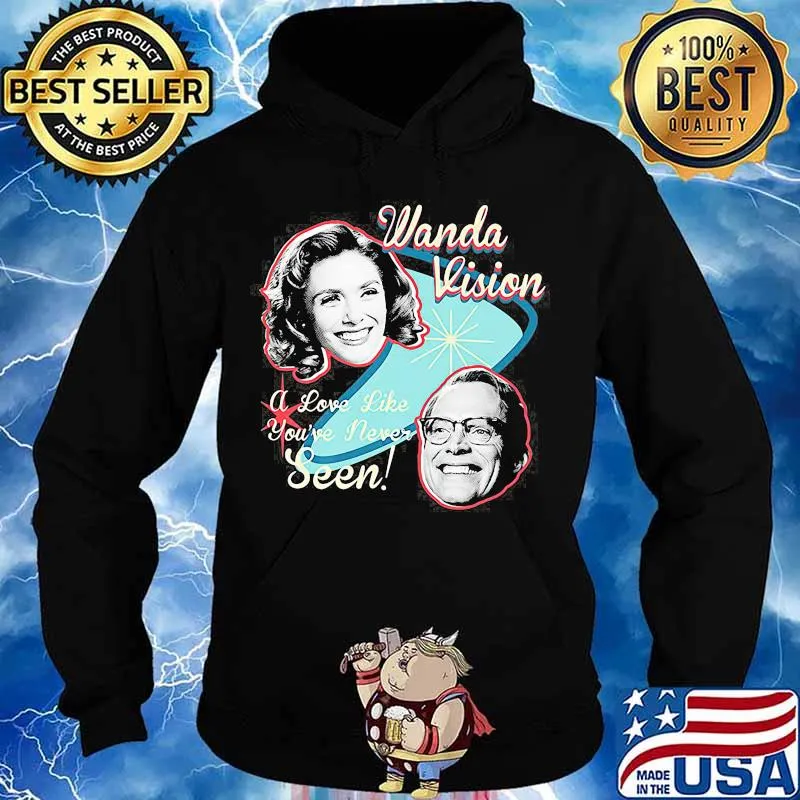 Marvel Wandavision Wanda And Vision Love Shirt Hoodie