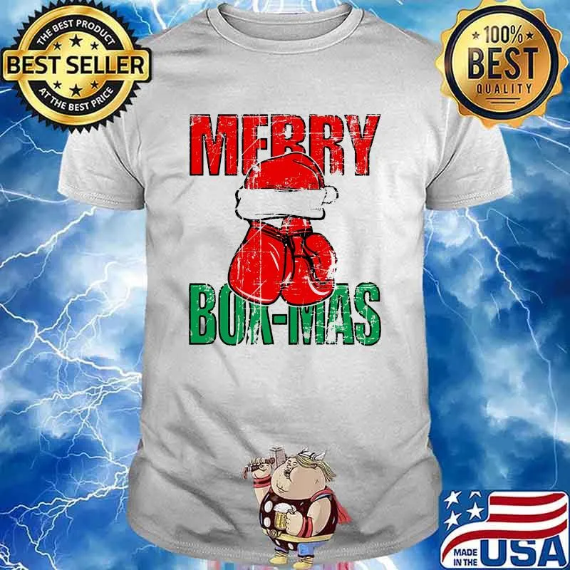 Merry Box Mas Boxing Hat Santa Clause Xmas Shirt