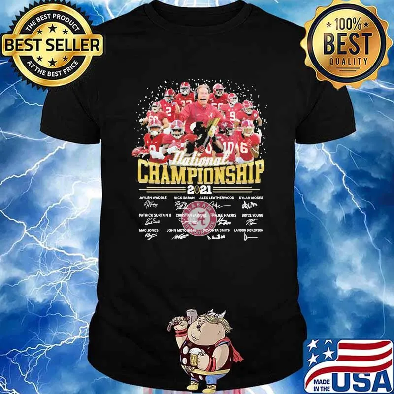 National Championship 2021 Alabama Crimson Tide Signature Shirt