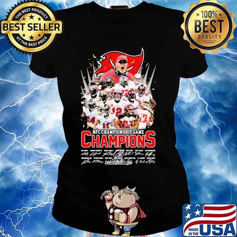 Nfc Championship Game Champion Signature Tampa Bay Buccaneers Shirt Ladies tee