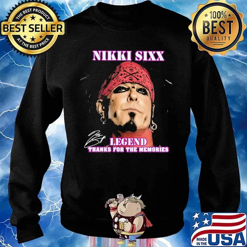 Nikki Sixx Legend Thanks For The Memories Signature Shirt Sweater