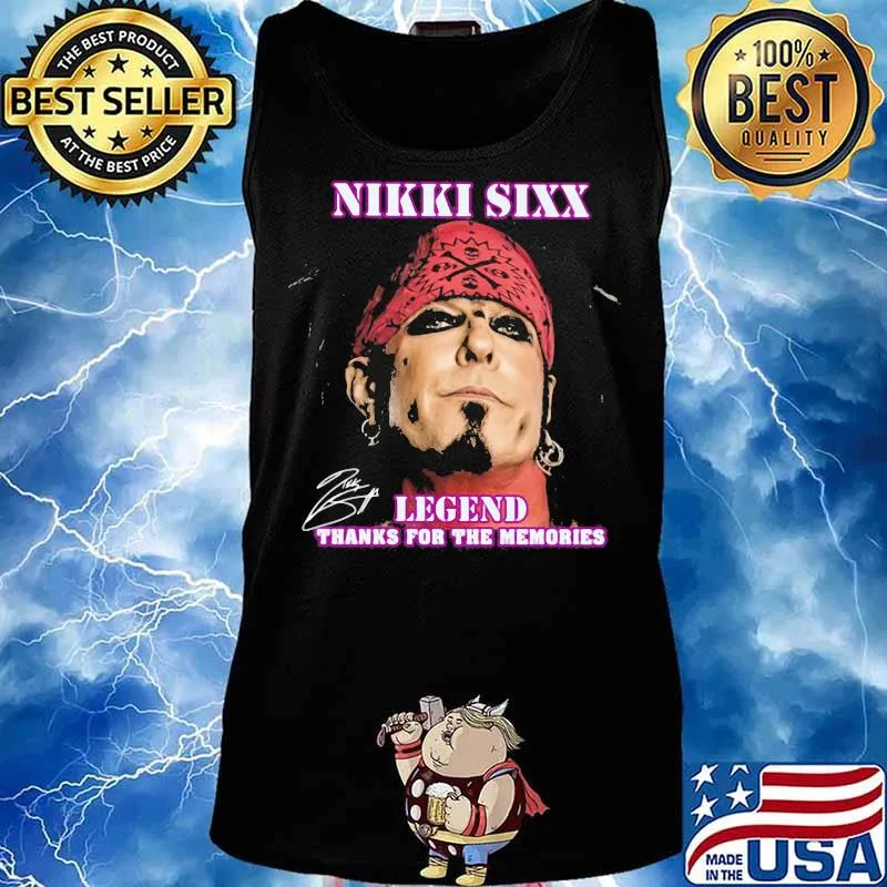 Nikki Sixx Legend Thanks For The Memories Signature Shirt Tank top