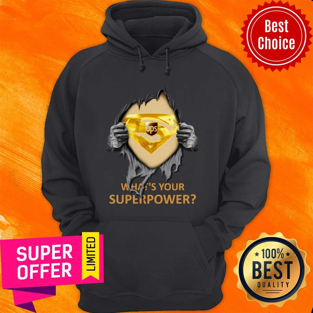 Official Blood Inside Me UPS Whats Your Superpower Shirt - Image 3