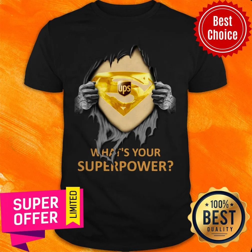 Official Blood Inside Me UPS Whats Your Superpower Shirt