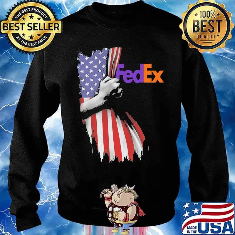 Official Fedex American Flag Shirt Sweater