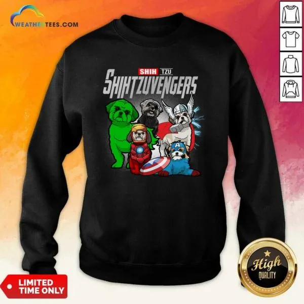 Official Shih Tzu Marvel Avengers Shihtzuvengers Shirt - Image 4