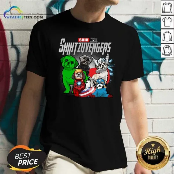 Official Shih Tzu Marvel Avengers Shihtzuvengers Shirt - Image 2