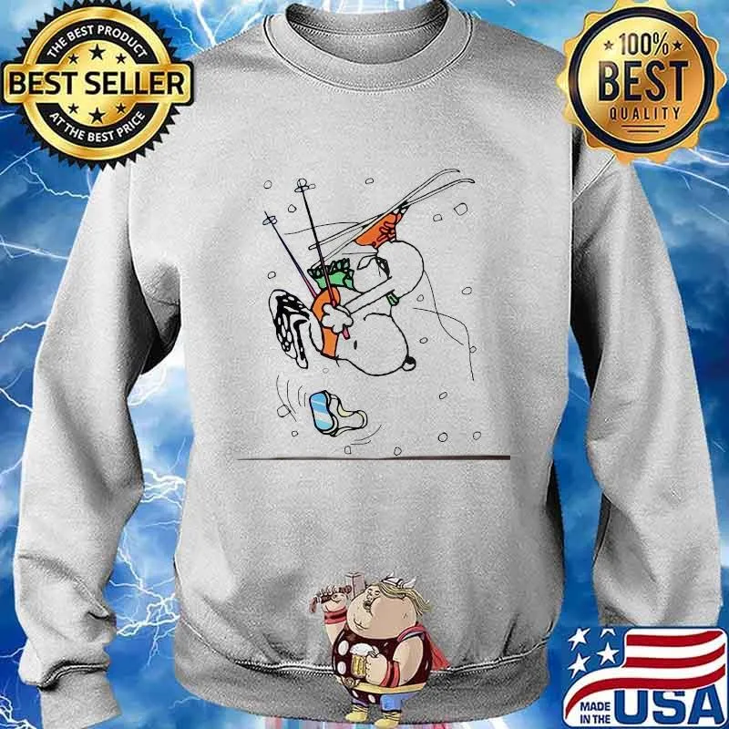 Official Snoopy Snowboarding Shirt Sweater