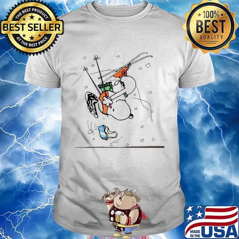 Official Snoopy Snowboarding Shirt