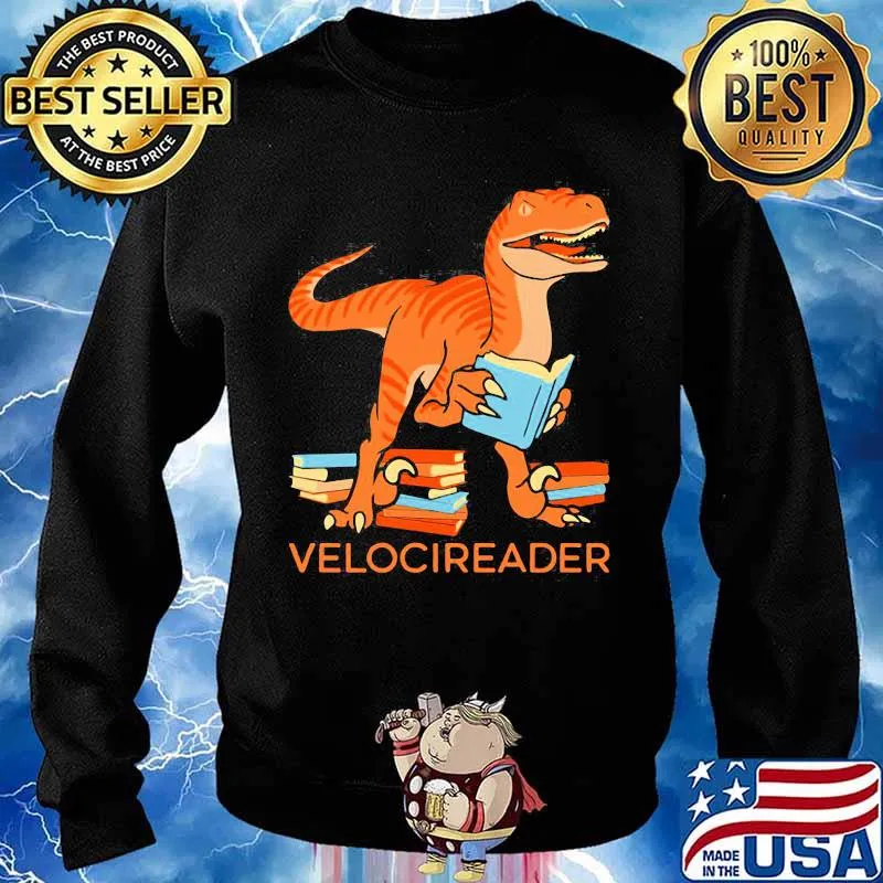 Official Velocireader T-Rex Book Shirt Sweater
