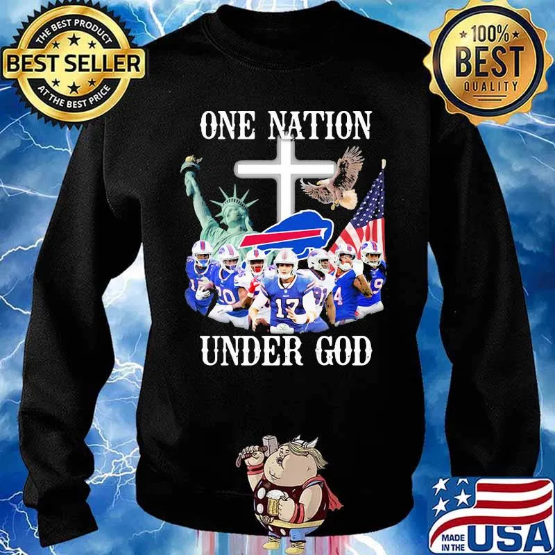 One Nation Under God Bills Buffalo Team Football Shirt Sweater