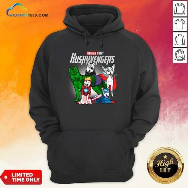 Original Siberian Husky Marvel Avengers Huskyvengers Shirt - Image 5