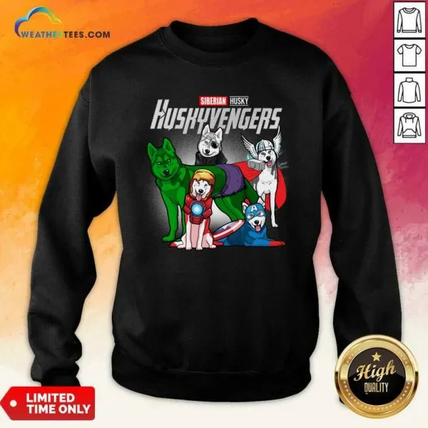 Original Siberian Husky Marvel Avengers Huskyvengers Shirt - Image 4