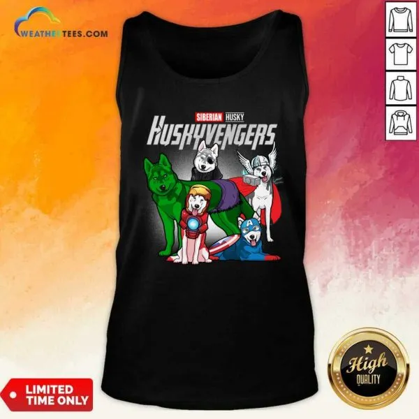 Original Siberian Husky Marvel Avengers Huskyvengers Shirt - Image 3