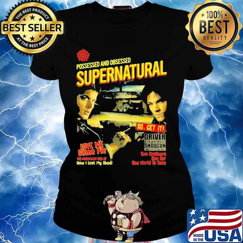 Possessed And Obsessed Supernatural Driver Picks The Music Shotgun Shirt Ladies tee