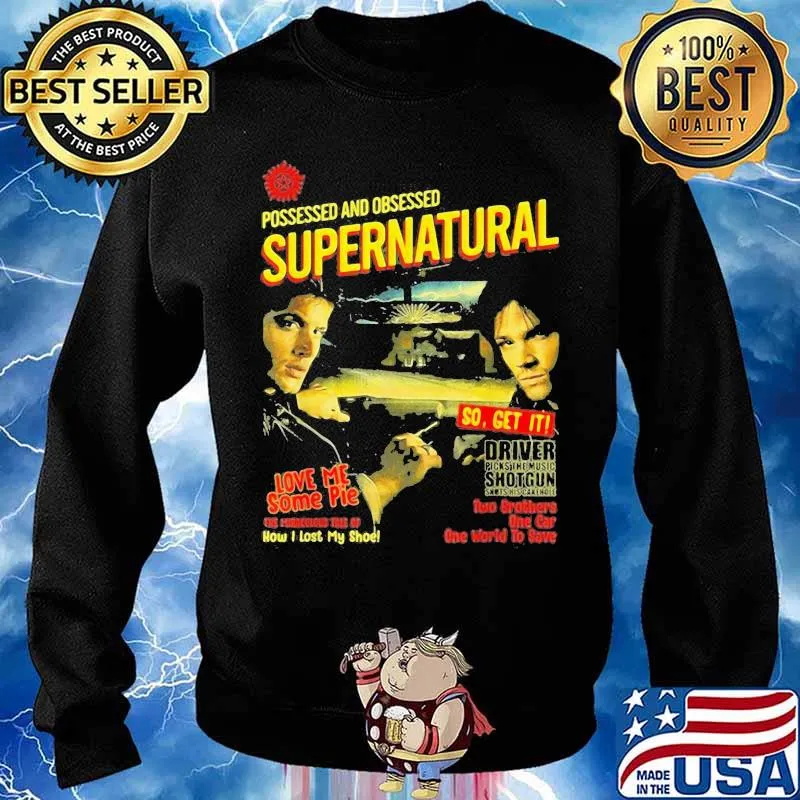 Possessed And Obsessed Supernatural Driver Picks The Music Shotgun Shirt Sweater
