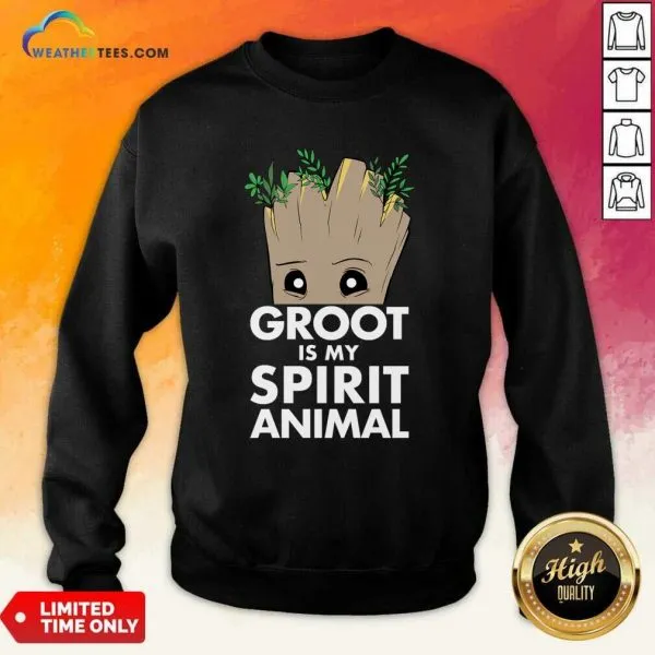 Pretty Baby Groot Is My Spirit Animal Shirt - Image 4
