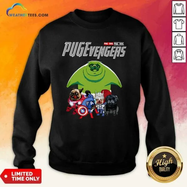 Pretty Pug Dog Marvel Avengers Pugevengers Shirt - Image 4