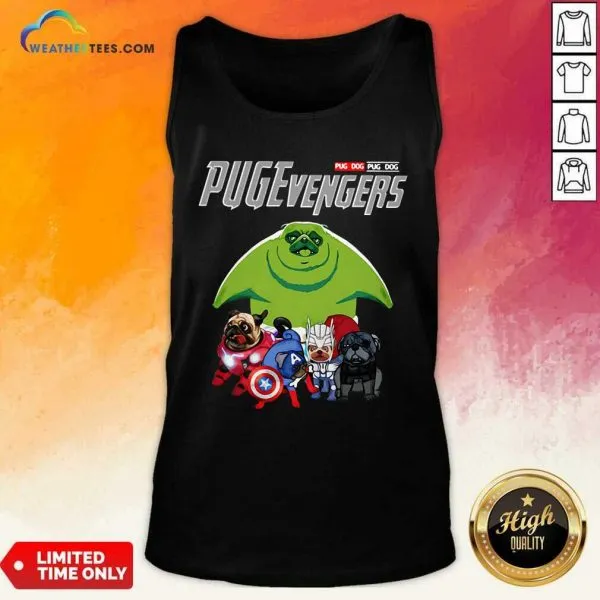 Pretty Pug Dog Marvel Avengers Pugevengers Shirt - Image 3