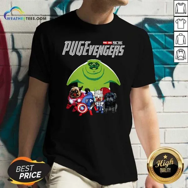 Pretty Pug Dog Marvel Avengers Pugevengers Shirt - Image 2