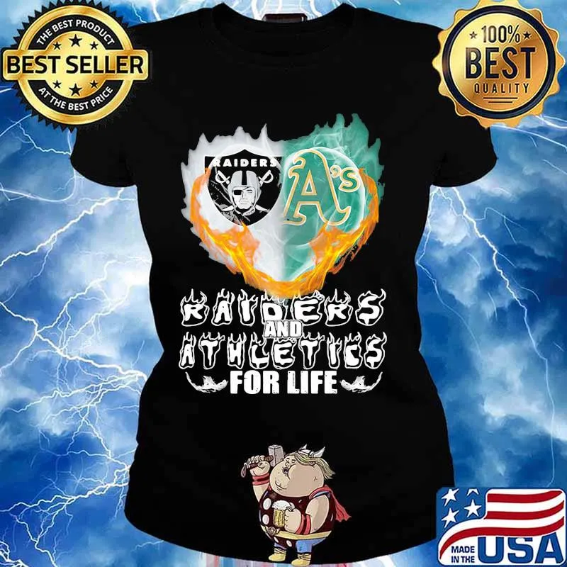 Raiders And Athleties For Life Logo Team Football In My Heart Shirt Ladies tee