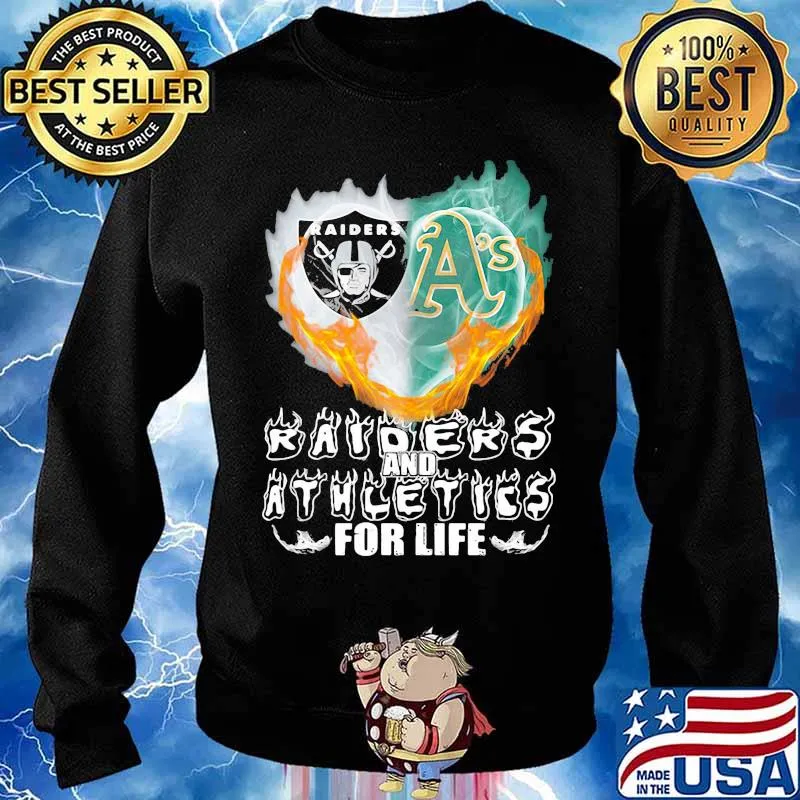 Raiders And Athleties For Life Logo Team Football In My Heart Shirt Sweater