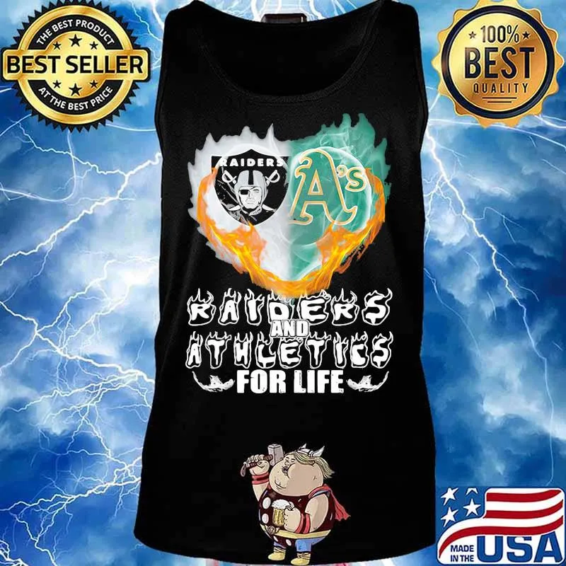 Raiders And Athleties For Life Logo Team Football In My Heart Shirt Tank top