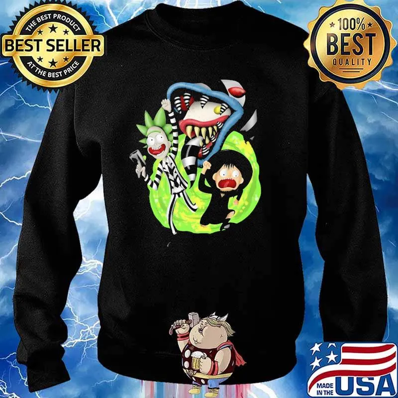 Rick Sanchez Morty Beetlejuice Cartoon Shirt Sweater