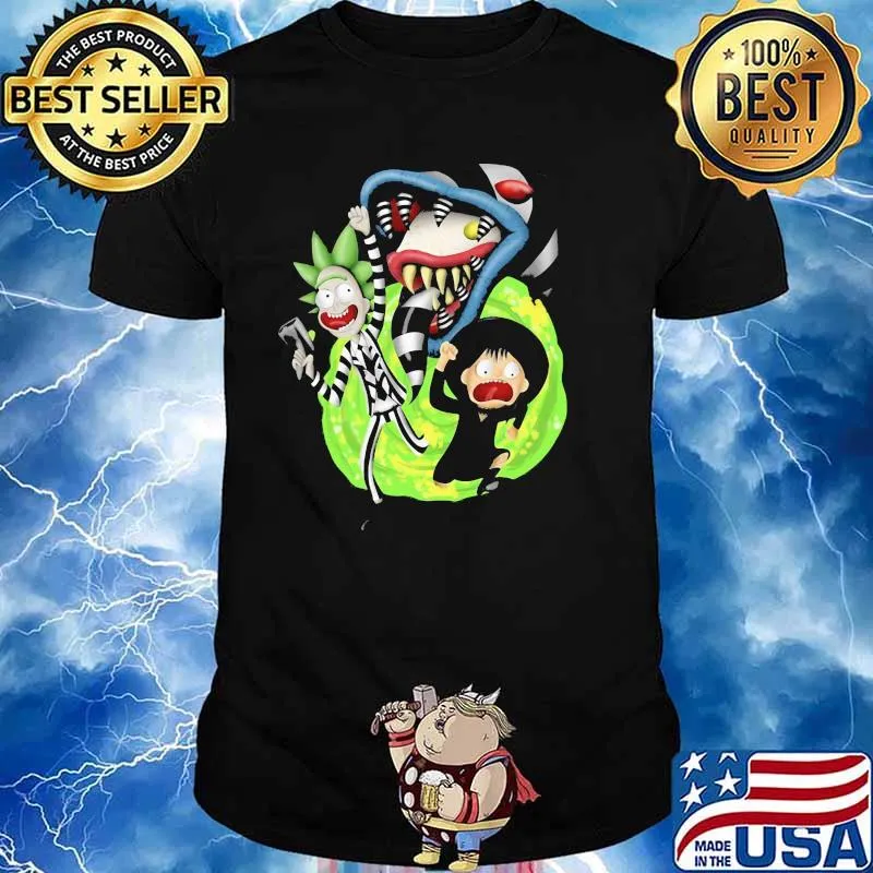 Rick Sanchez Morty Beetlejuice Cartoon Shirt Unisex