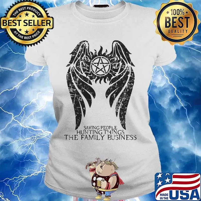 Saving People And Hunting Things The Family Business Angle Symbol Winchester Brothers Shirt Ladies tee