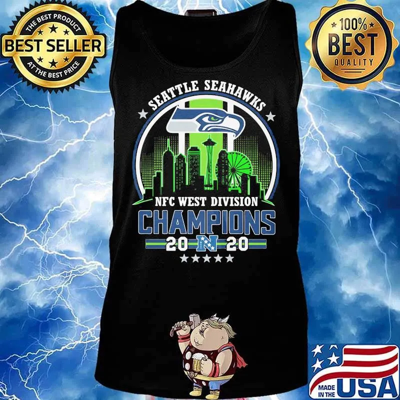 Seatle Seahawks Nfc West Division Champions 2020 City Green Shirt Tank top