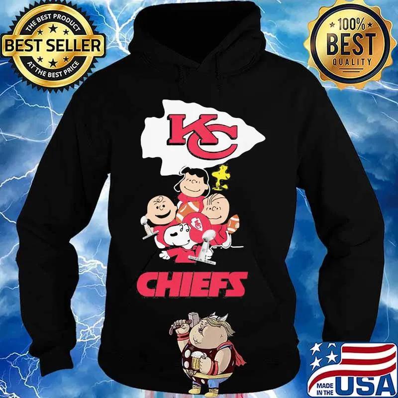 Snoopy Woodstock And Friends Kansas City Chiefs Football Shirt Hoodie