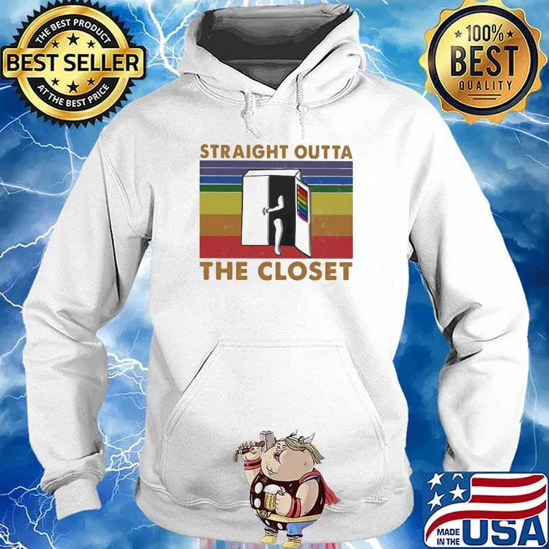 Straight Outta The Closet Vintage Shirt Hoodie