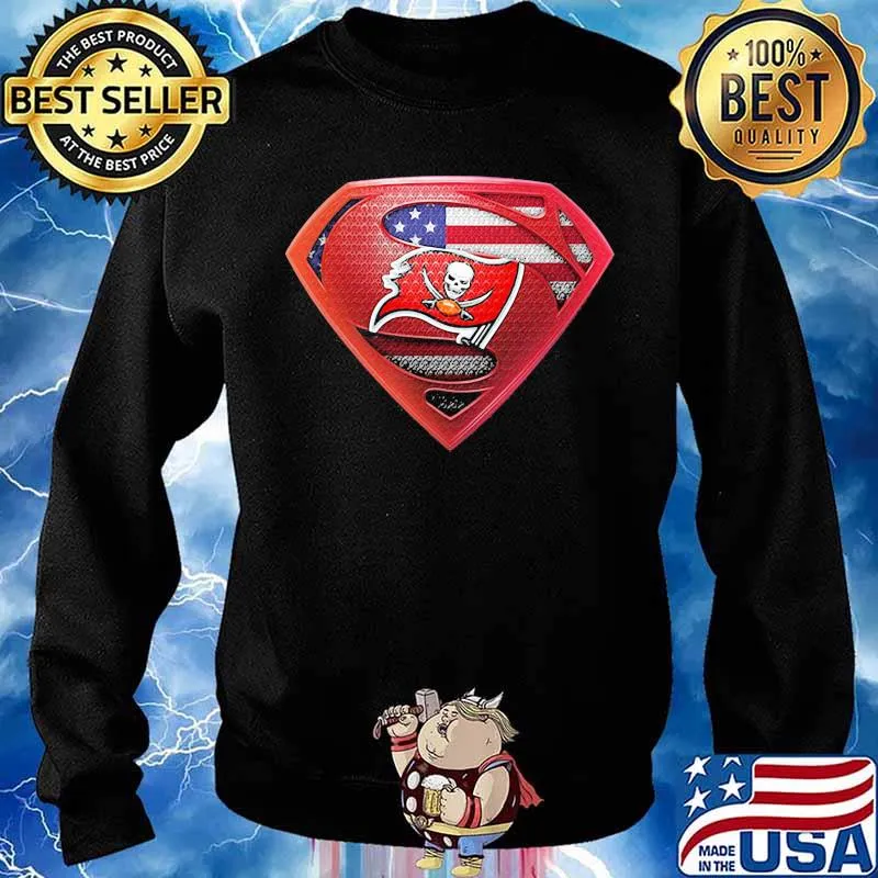 Superman Symbol Team Football Tampa Bay Buccaneers Shirt Sweater