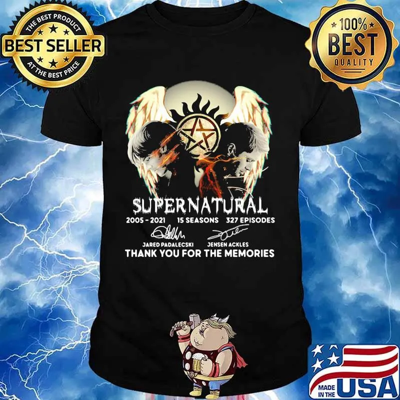 Supernatural 2005 2021 Thank You For The Memories Signature Shirt