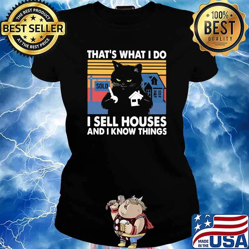THat's What I Do I Sell House And I Know Things Key Housr Vintage Shirt Ladies tee