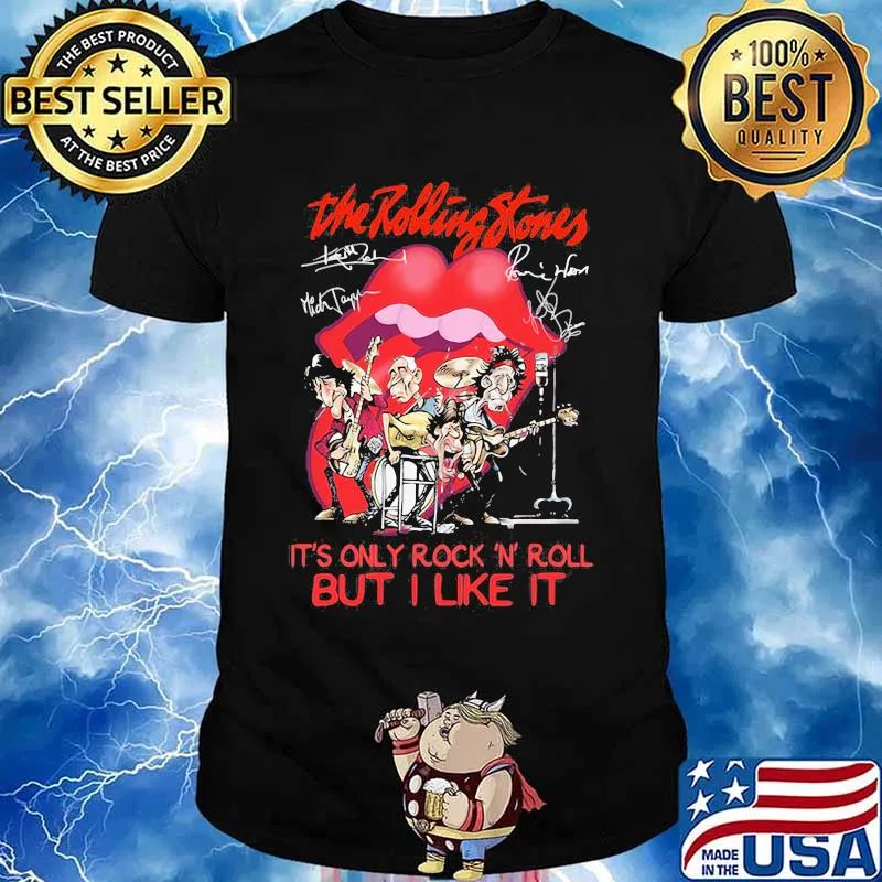 The Rolling Stone It’s Only Rock And Roll But I Like It Lips Signature Shirt