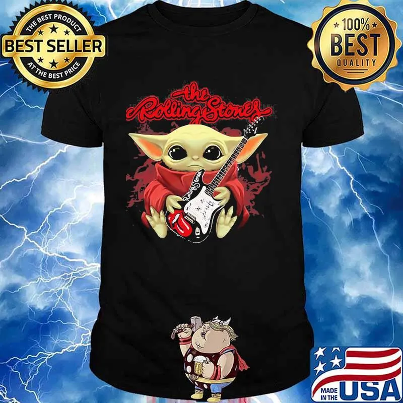 The Rolling Stones Baby Yoda Guitar Shirt