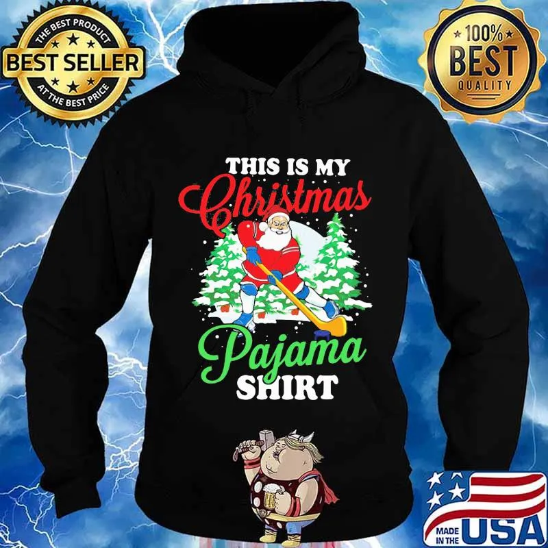 This Is My Christmas Santa Claus Play Golf Ball Pajama Shirt Hoodie