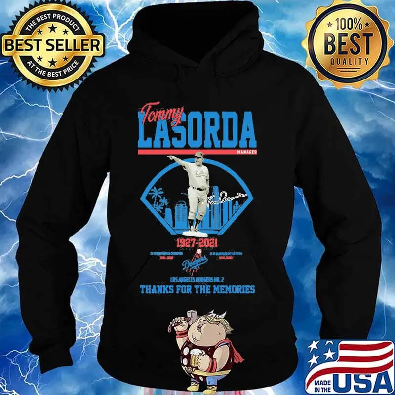 Tommy Lasorda 1927 2021 Los Angeles Dodgers Thank You For The Memories Signature Shirt Hoodie