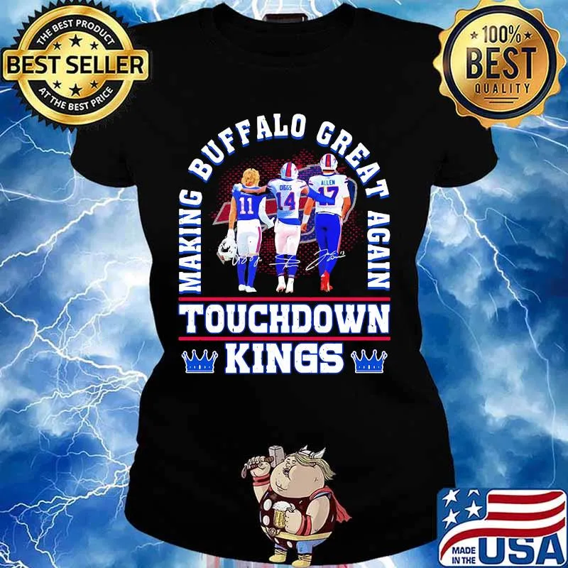 Touchdown Kings Making Buffalo Great Again Football Shirt Ladies tee